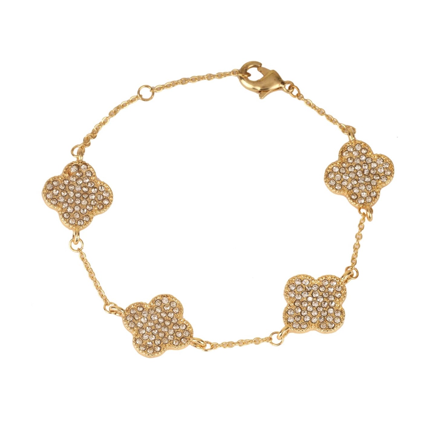 Clover metal bracelet