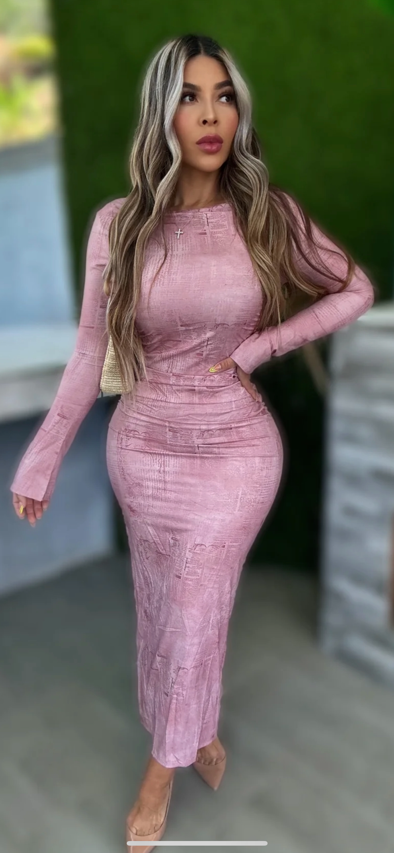 Miranda midi dress - pink