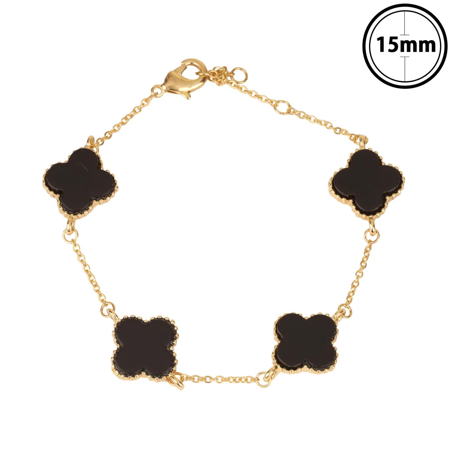 Clover metal bracelet