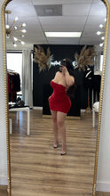 Load image into Gallery viewer, Valentina corset dress - red
