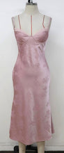 Load image into Gallery viewer, Flor satin crisscross back dress - pink
