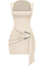 Load image into Gallery viewer, Bianca belt detail dress - Nude
