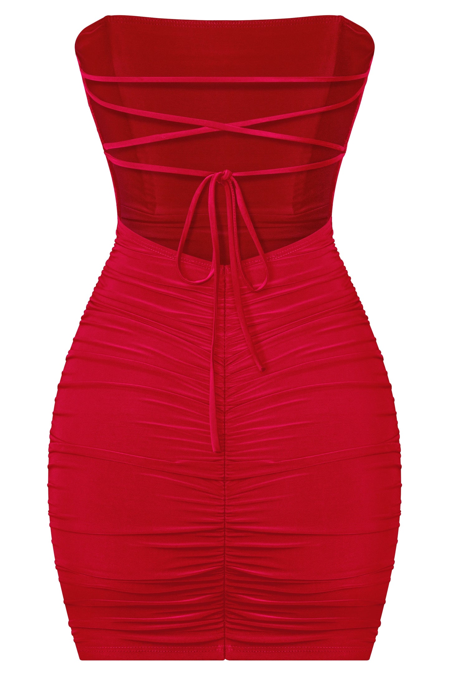 Valentina corset dress - red