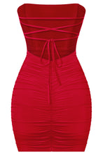 Load image into Gallery viewer, Valentina corset dress - red
