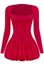 Load image into Gallery viewer, Pretty in red bubble dress - Red
