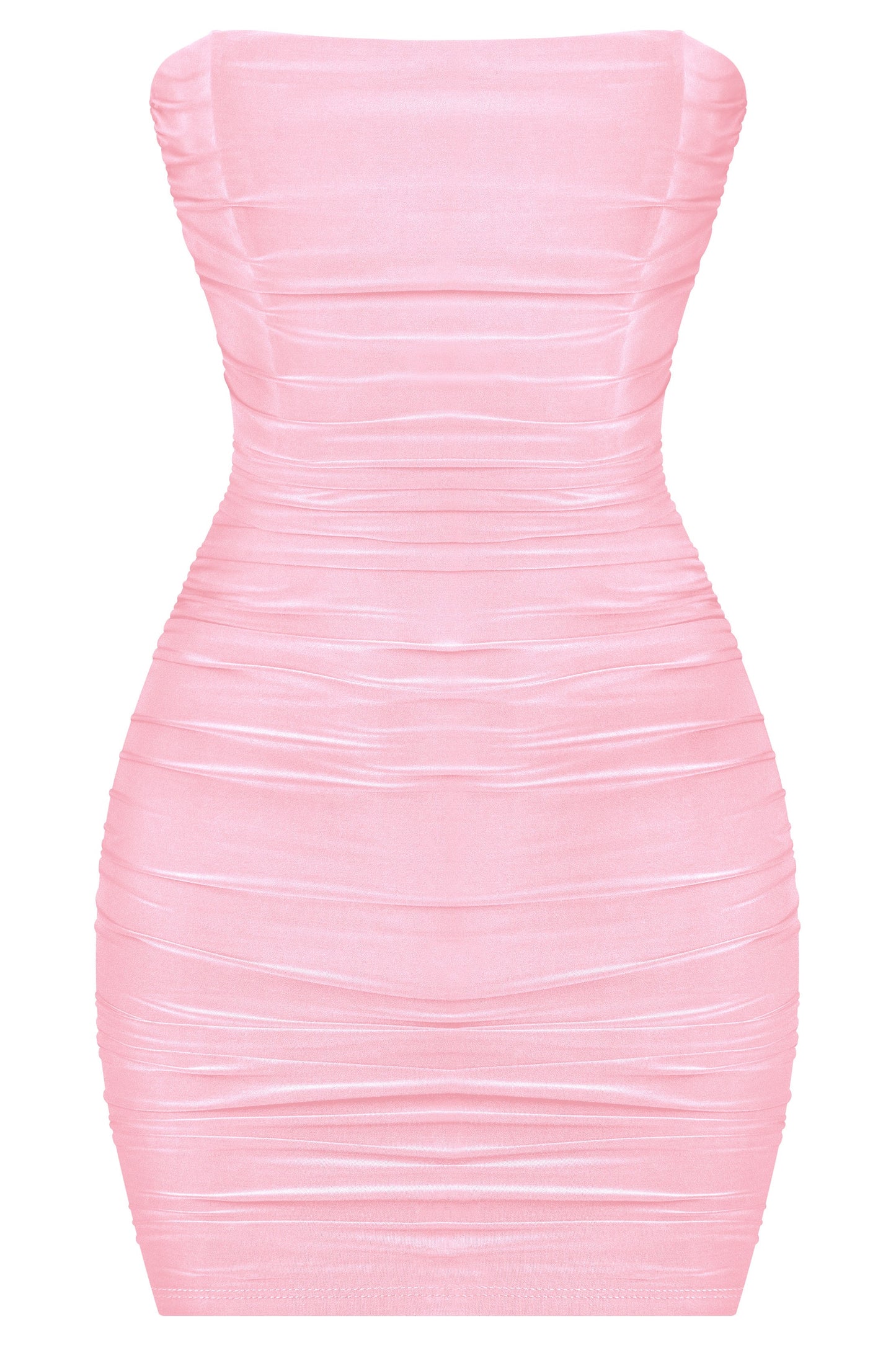 Valentina corset open back dress - pink
