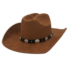 Load image into Gallery viewer, CONCHO ACCENT BANDED COWBOY HAT
