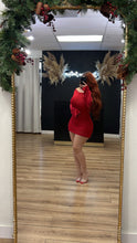 Load image into Gallery viewer, Emily sequin sweater dress - Red
