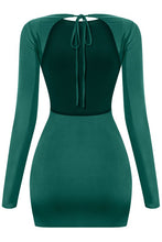 Load image into Gallery viewer, Divine mini open back dress - Hunter green
