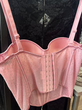 Load image into Gallery viewer, Brenda rhinestone corset top - Pink
