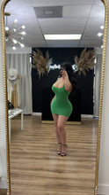 Load image into Gallery viewer, Clarissa halter double layered dress - Green
