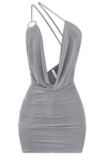 Load image into Gallery viewer, Wendy open back dress charcoal
