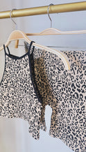 Load image into Gallery viewer, Kimberly cheetah 2pc short set - black
