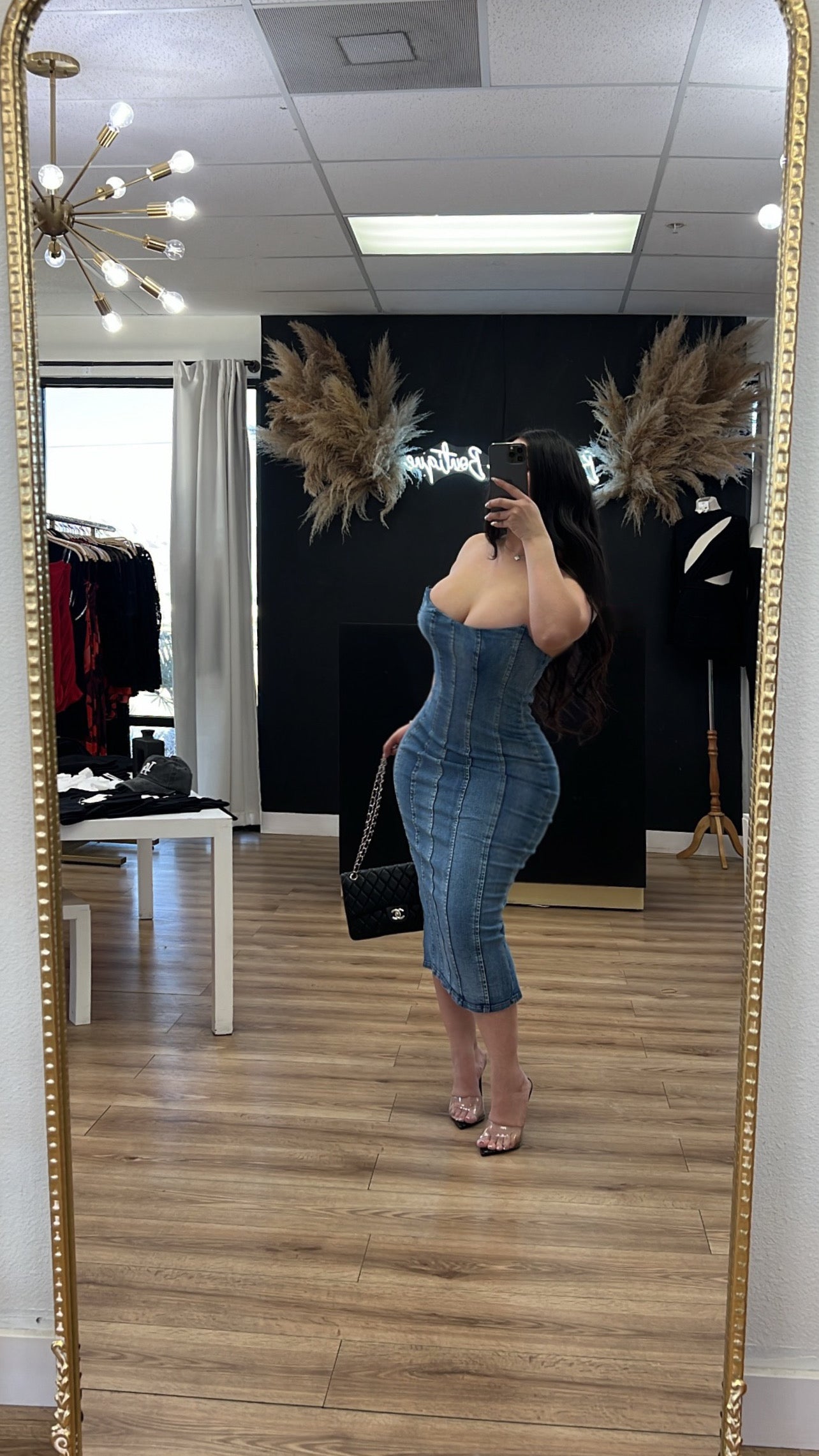 Karla Jean corset dress - Blue