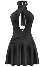 Load image into Gallery viewer, Brenda halter dress - Black
