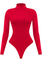 Load image into Gallery viewer, Feels like winter turtleneck bodysuit - red
