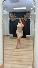 Load image into Gallery viewer, Halo ring mini dress - Beige
