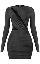 Load image into Gallery viewer, Genesis cut out double layered dress - Black
