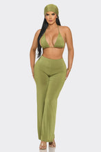 Load image into Gallery viewer, Tulum 3pc pant set - kiwi
