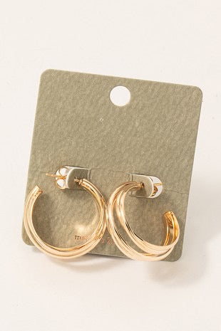 Tiana statement earring - Gold