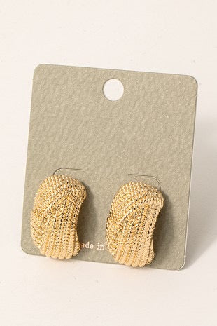 Diana statement earring - Gold