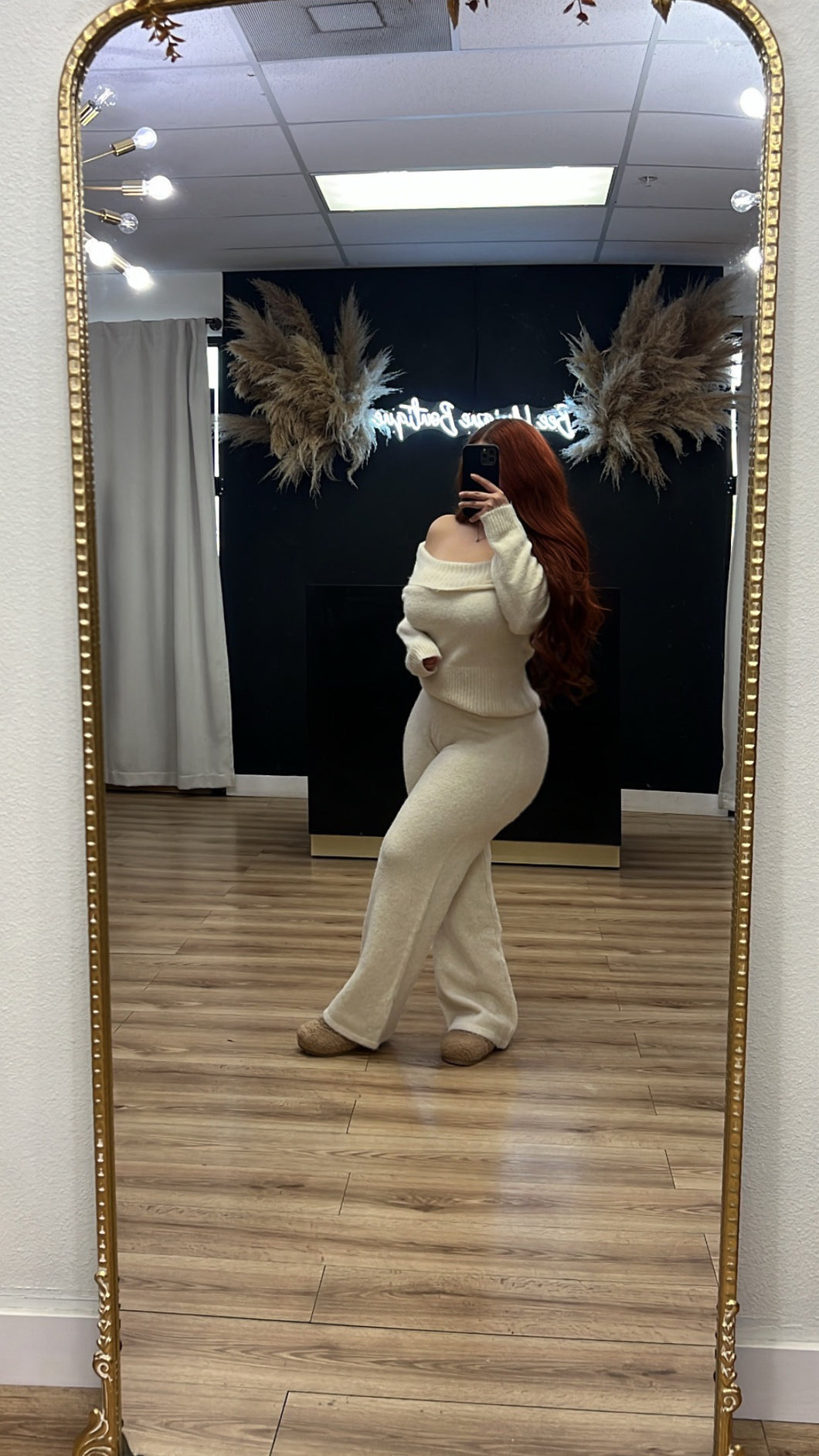 Let’s get Cozy 2pc pant set - Beige