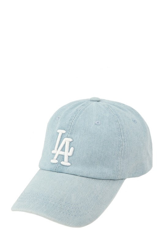 LA denim cap