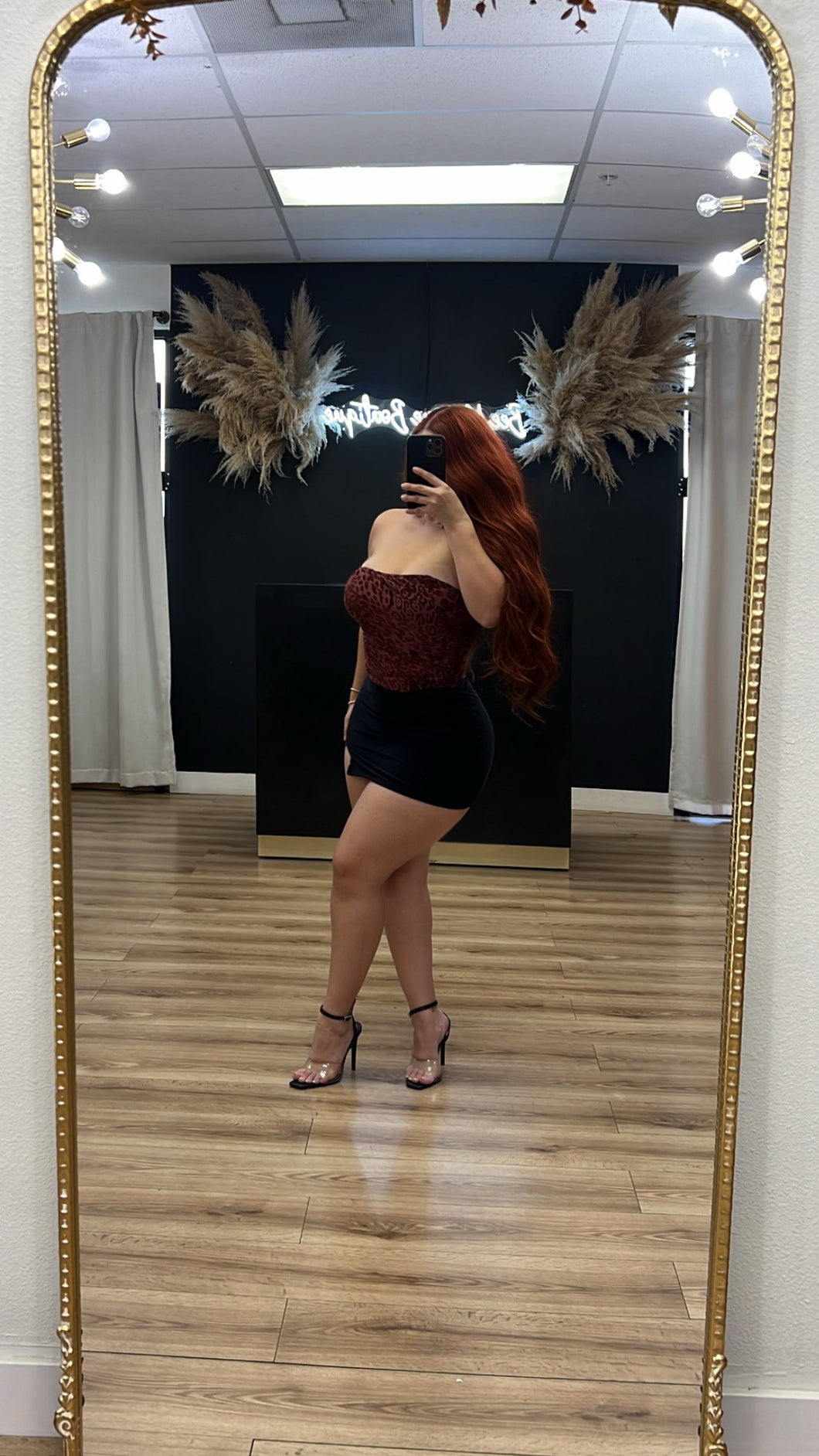 Esmeralda velvet corset top - Burgundy