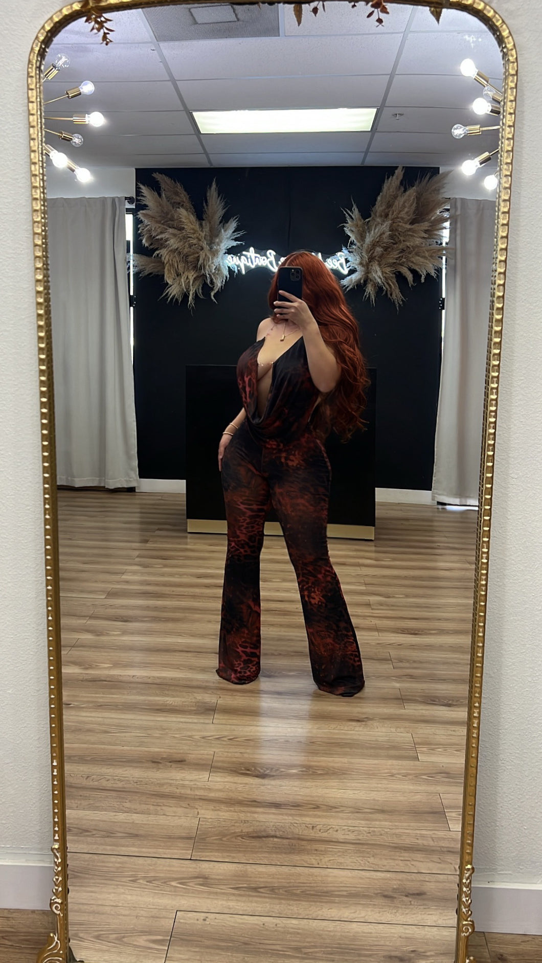 Been that girl 2pc pant set - Brown/black