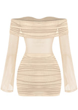 Load image into Gallery viewer, Jennifer lace mini dress - Beige
