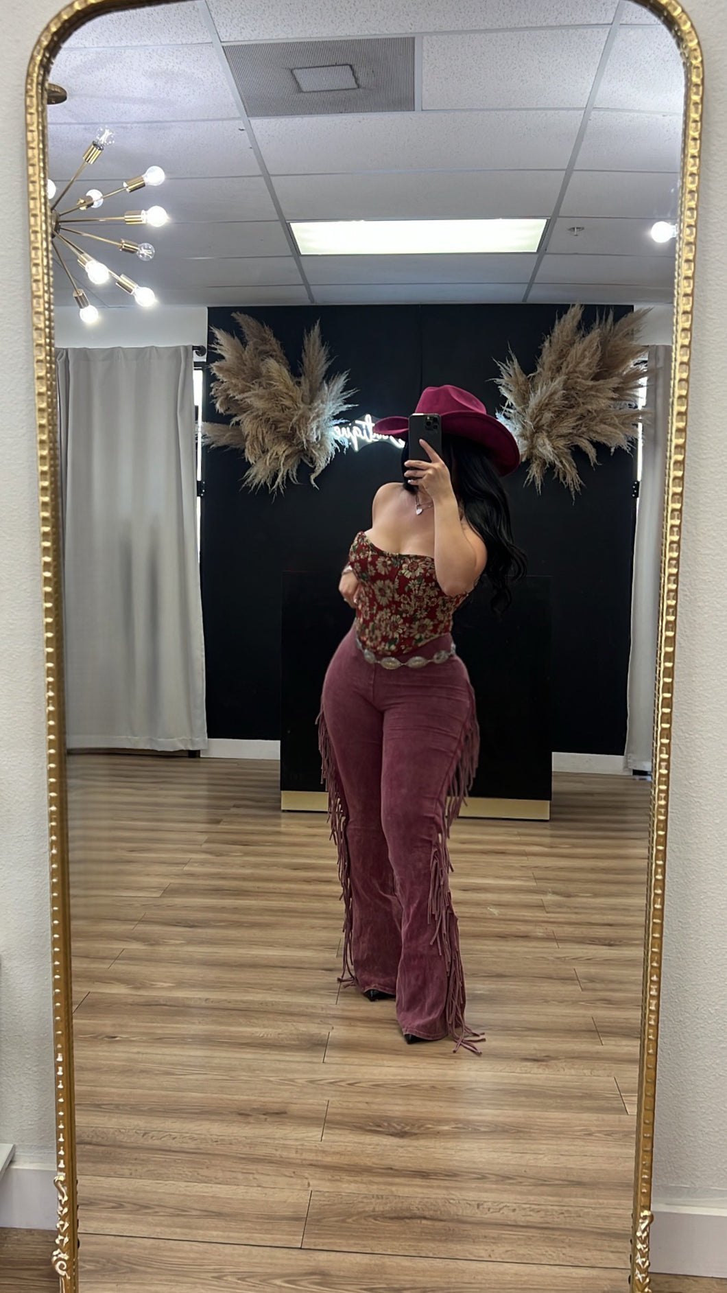 Angela corset - burgundy