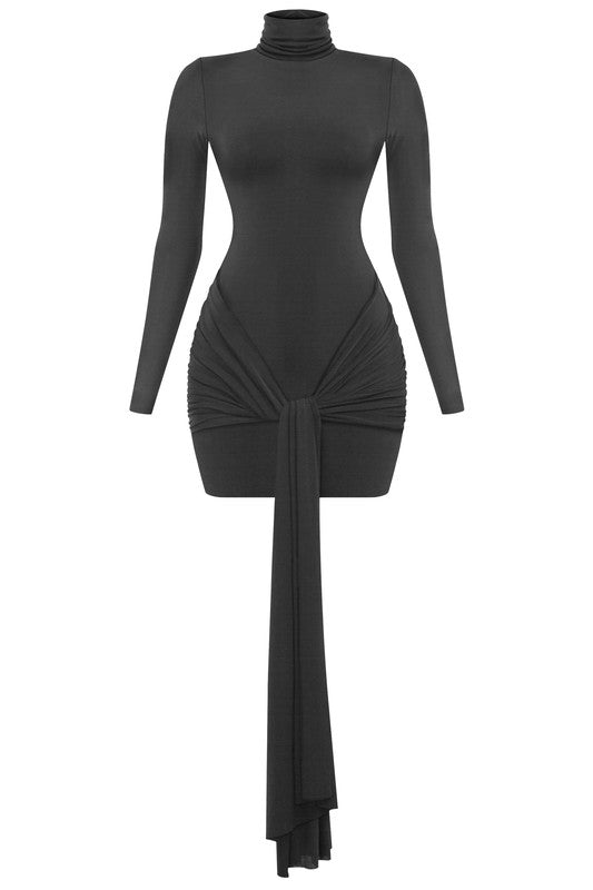 After party double layered dress - Black