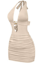 Load image into Gallery viewer, Halo ring mini dress - Beige
