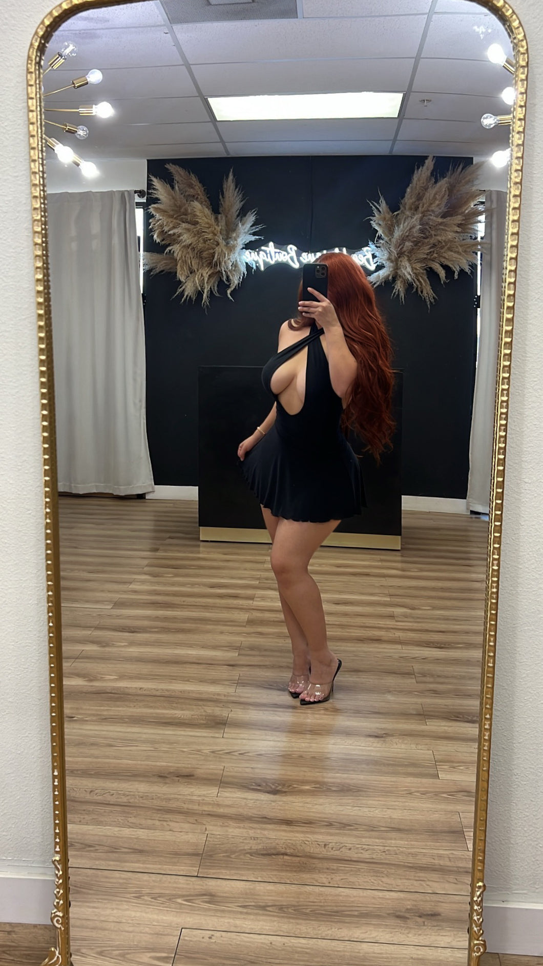 Brenda halter dress - Black