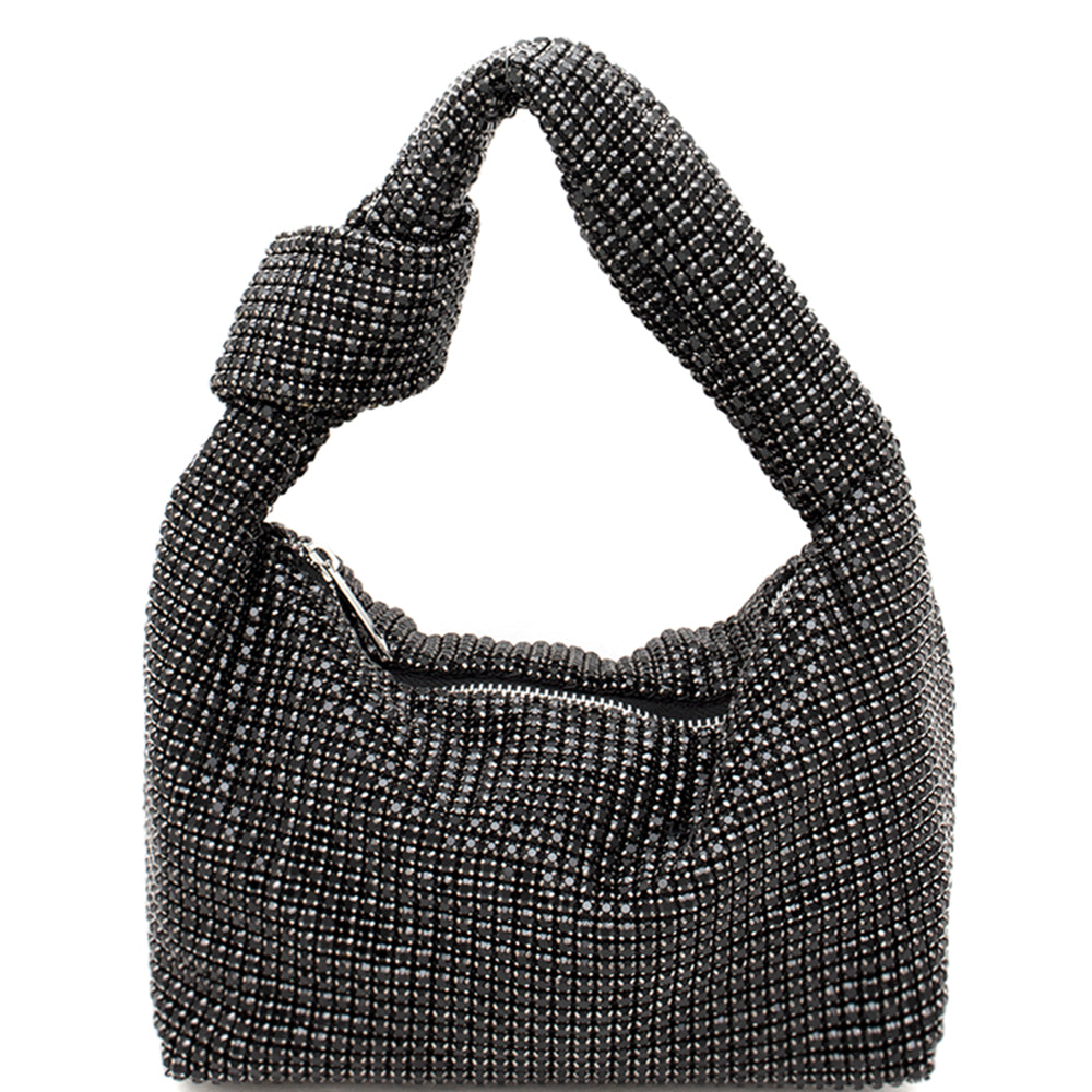 Concert rhinestone bag - black