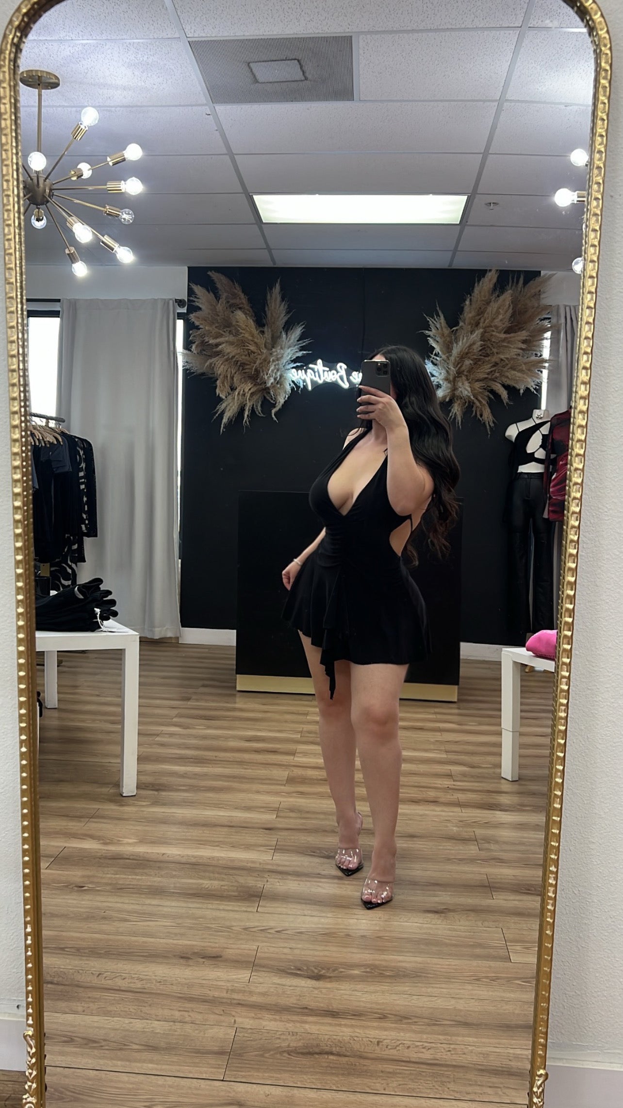 Kimberly open back dress - Black