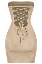Load image into Gallery viewer, Carla open back dress - Nude

