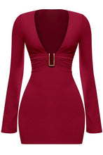 Load image into Gallery viewer, Xmas party dress - Burgundy
