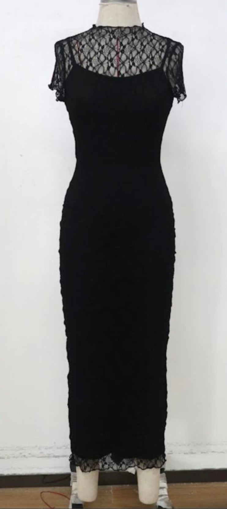 Romance 2pc lace dress - Black