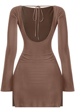 Load image into Gallery viewer, Flirty side slits dress - Mocha
