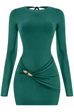 Load image into Gallery viewer, Divine mini open back dress - Hunter green
