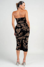 Load image into Gallery viewer, Jenny ruching midi dress - Black

