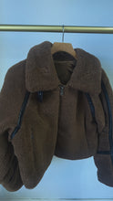 Load image into Gallery viewer, Brenda fur jacket - brown
