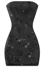 Load image into Gallery viewer, Rooftop date sequin dress - Black

