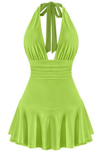 Load image into Gallery viewer, Endless summer halter dress - Avocado
