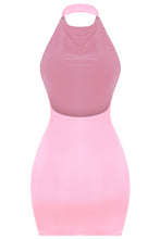 Load image into Gallery viewer, Expensive taste halter dress - pink
