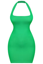 Load image into Gallery viewer, Clarissa halter double layered dress - Green
