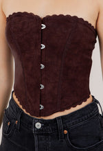 Load image into Gallery viewer, Left on read corset top - Brown
