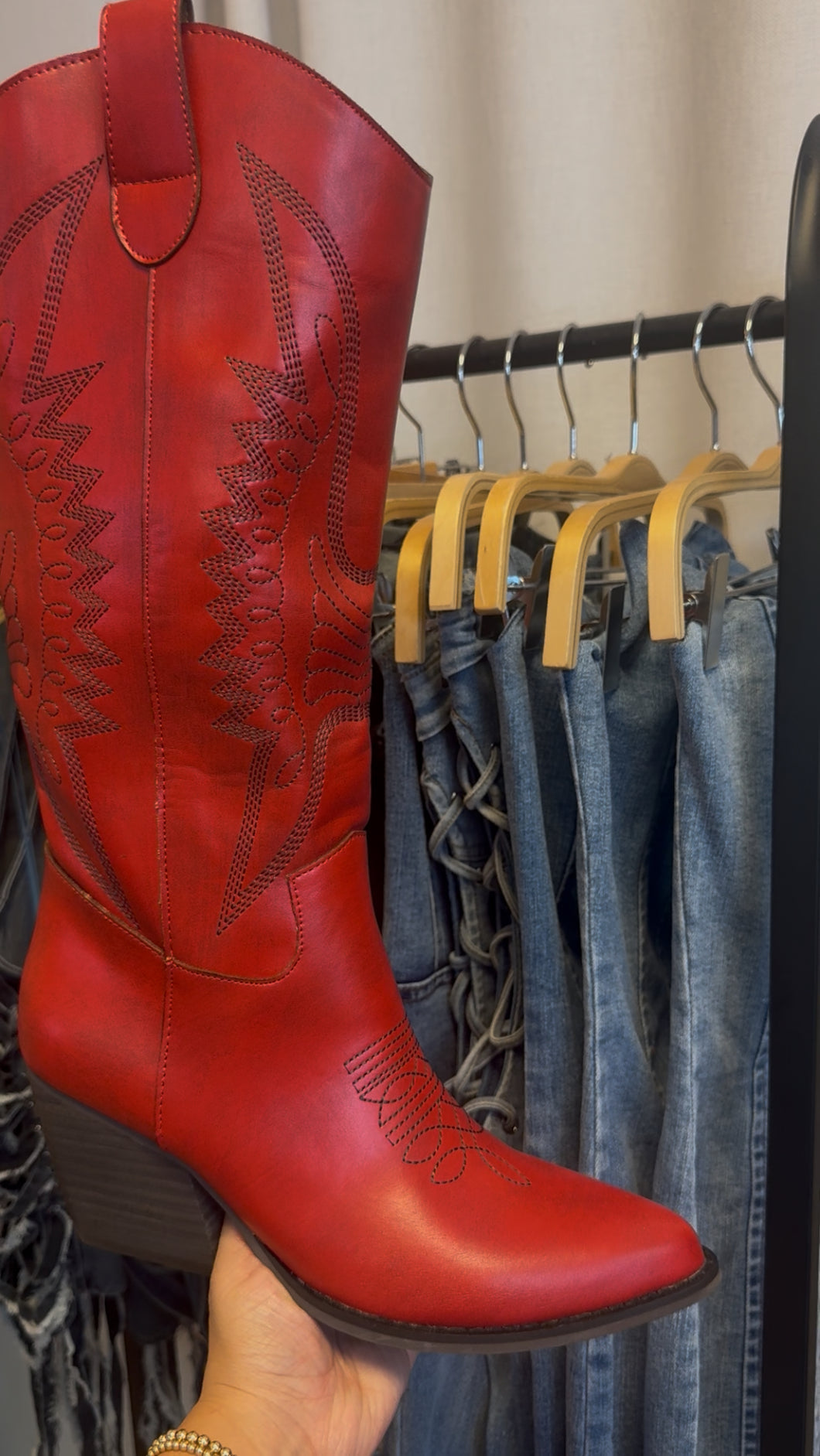 Rodeo boots - Red