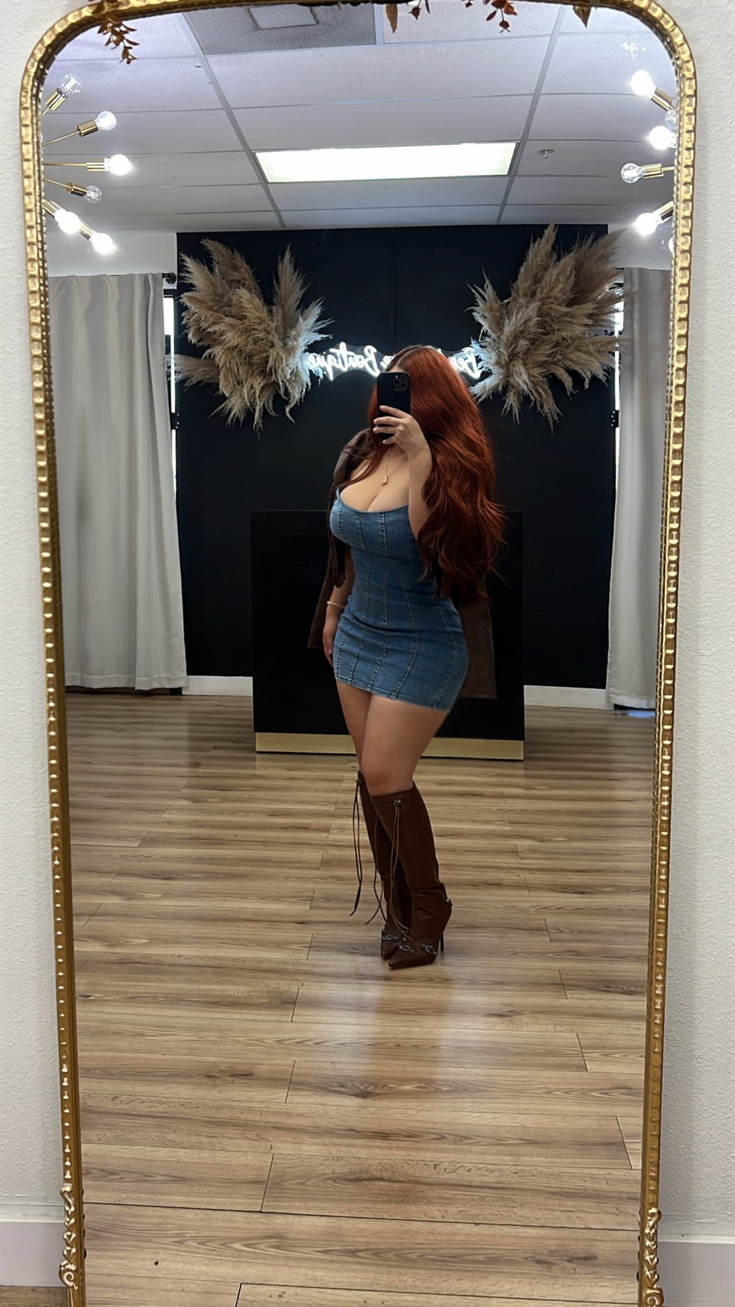 Denim queen dress - Blue